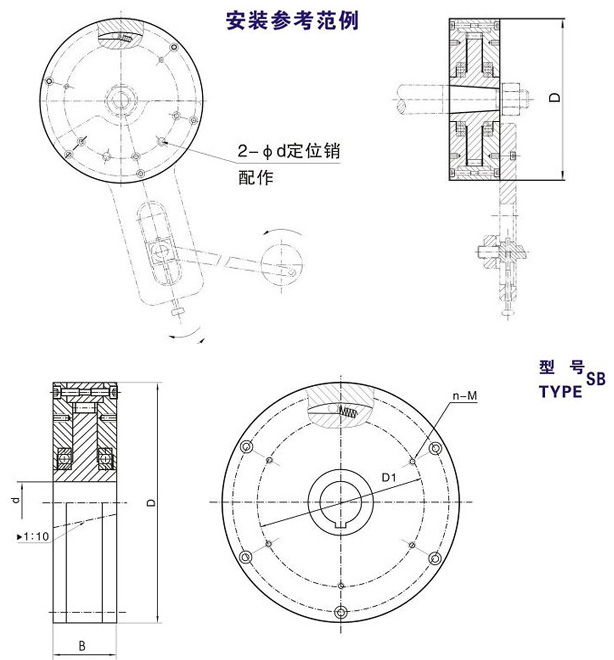 SB-A SB-B滾柱式單向91免费版看片結構圖